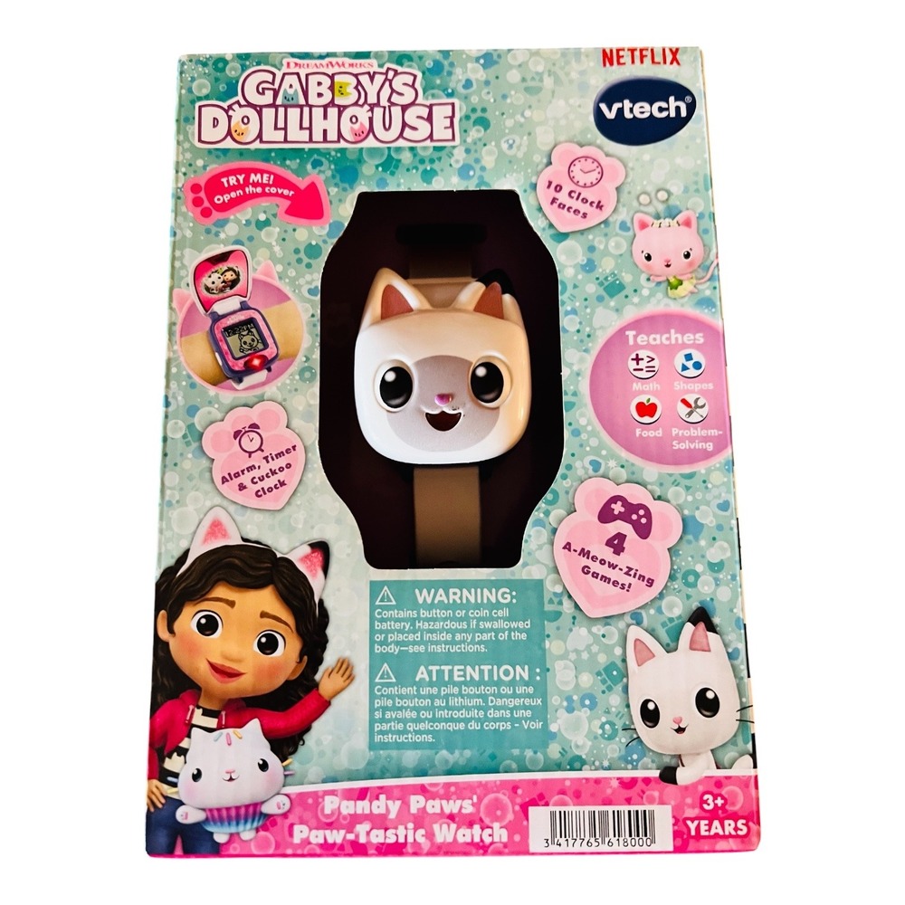 VTech Gabby's Dollhouse Pandy Paws Paw-Tastic Watch Kids Digital Toy New